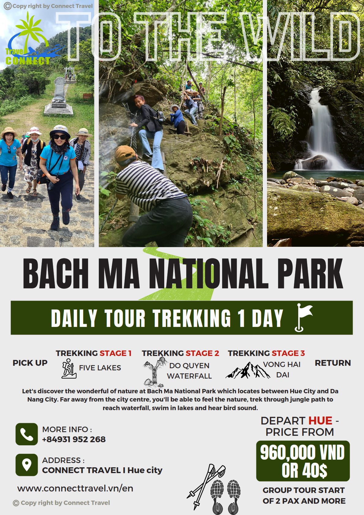 TREKKING BACH MA NATIONAL PARK – DAILY TOUR | Connecttravel.vn