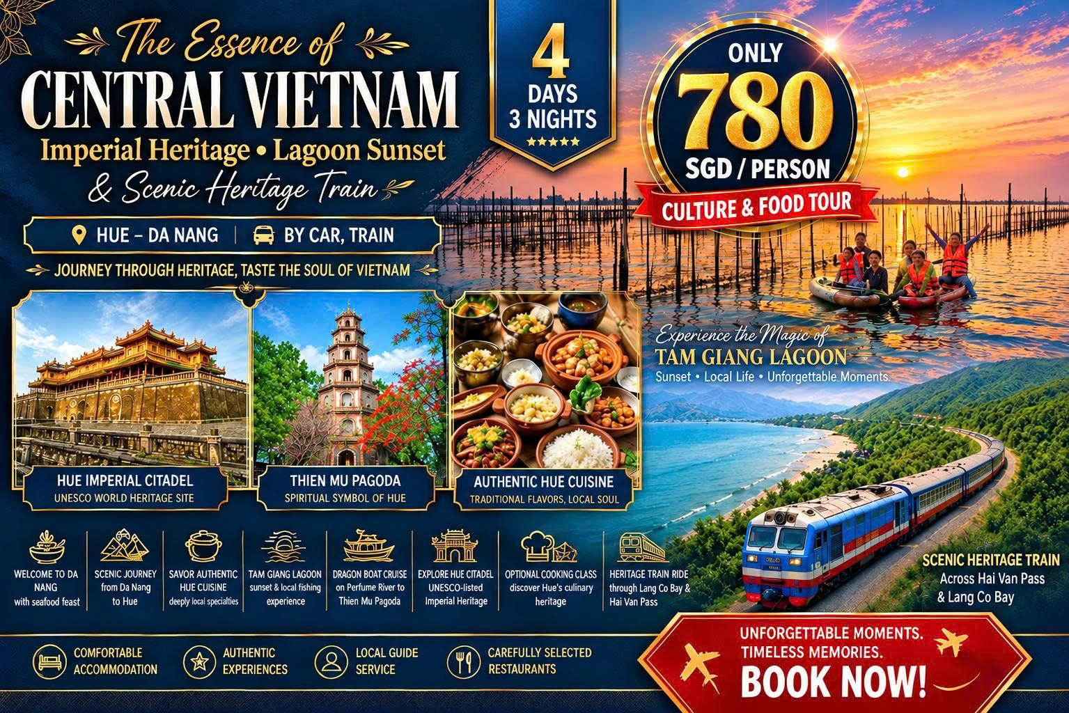 CENTRAL VIETNAM 4-DAY TOUR: DA NANG, HUE, FOOD & HERITAGE