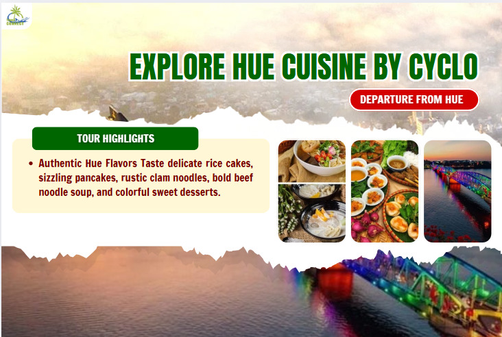 FOOD TOUR ON CYCLO A TASTE OF HUE