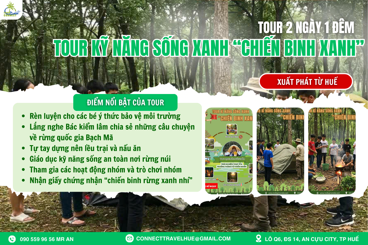 TOUR KỸ NĂNG SỐNG XANH - HÀNH TRÌNH TRỞ THÀNH 